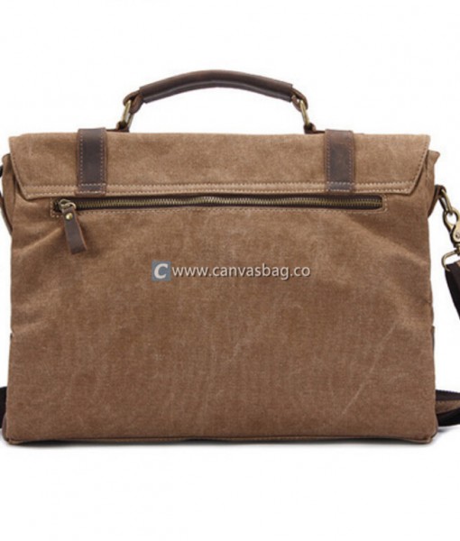Canvas Laptop Bag Canvas Messenger Bags for Men Canvas Bag Leather