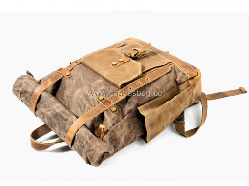 Canvas Rucksack Backpack Travel Rucksacks School Bags - Image 14