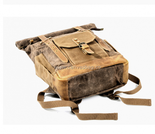 Canvas Rucksack Backpack Travel Rucksacks School Bags - Image 15