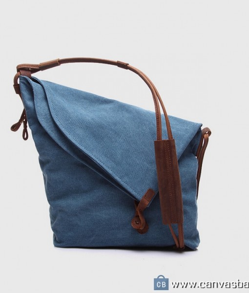 Canvas Shoulder Bag Tote Leather Strape Canvas Bag Leather Bag