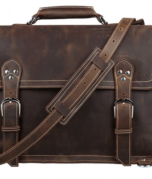 Distressed Leather Messenger Bags Leather Satchel Canvas Bag Leather