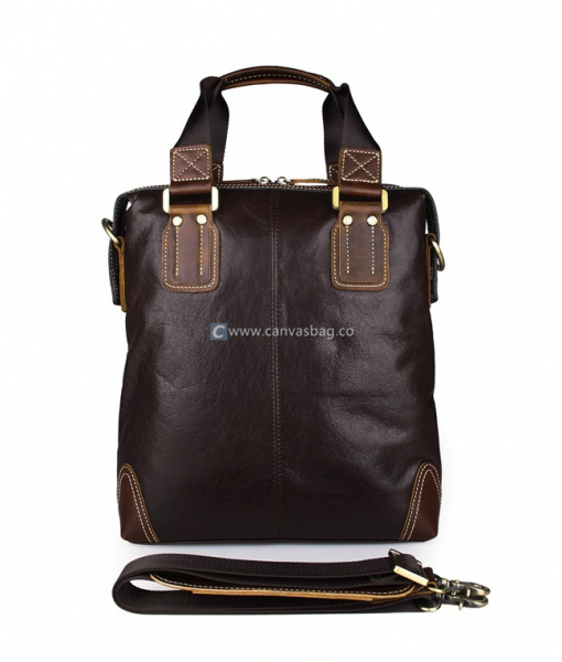 Leather Small Messenger Bag Shoulder Bag Canvas Bag Leather Bag