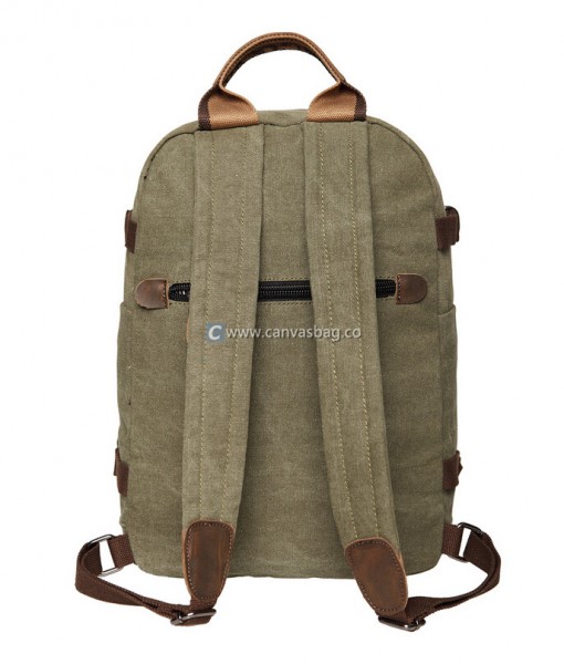 Sturdy Canvas Backpack Classic Canvas Backpack Canvas Bag Leather Bag