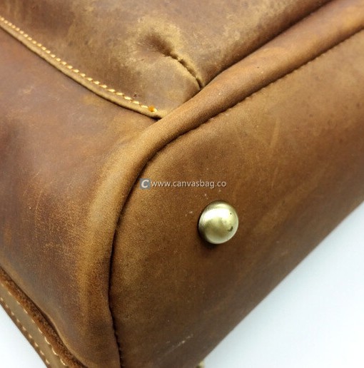 Ladies Leather Messenger Bag Canvas Bag Leather Bag CanvasBag.Co