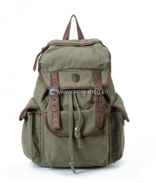 Hiking Backpack Drawstring Backpack Outdoor Backpack Canvas Bag Leather Bag CanvasBag.Co