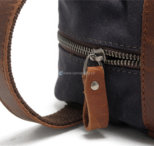 brown canvas purse
