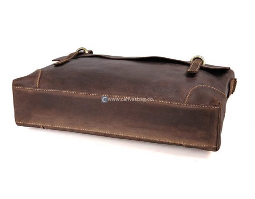 mens leather satchel bag - Image 3