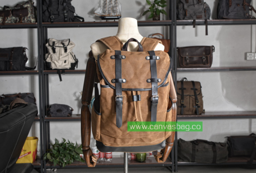 Canvas Backpack Mens - Image 2