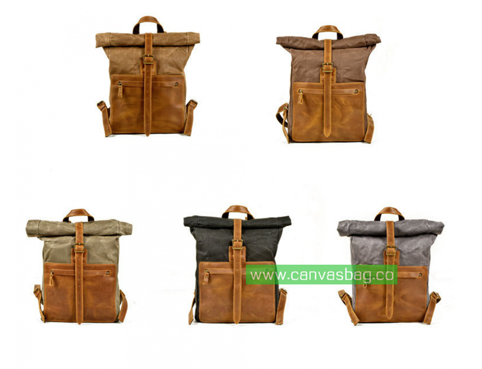 canvas leather backpack canvas rucksack backpack Canvas Bag Leather