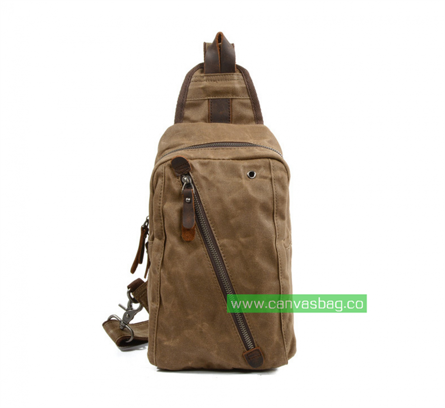 sling canvas backpacks canvas shoulder sling bag Canvas Bag Leather Bag CanvasBag.Co