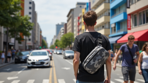 lightweight camo sling bag
